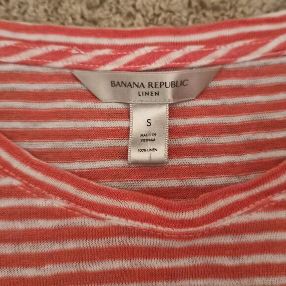 Banana Republic Sleeveless Linen Striped Top - Picture 3 of 3